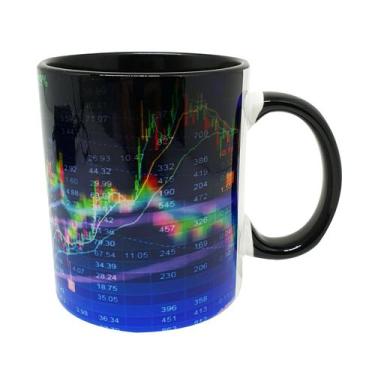 Imagem de Caneca Preta Mimo Investimento Trader de Bolsa de Valores - GMH Prod. 