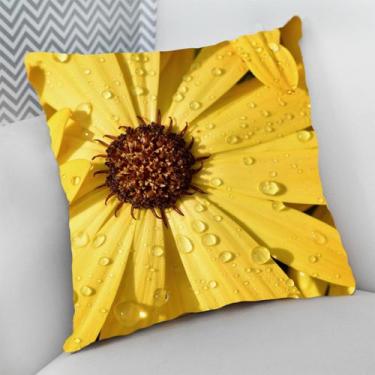 Imagem de Almofada Decorativa Cheia c/ Zíper 40x40 Coleção Estampas Flores Flora