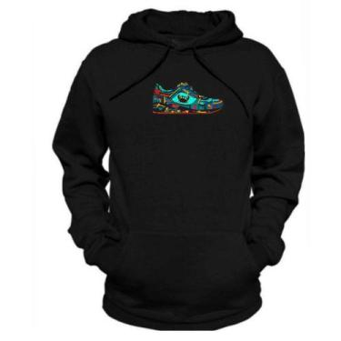 Imagem de Blusa de Frio Peluciado Moletom Bolso Canguru Estampado - Relaxado, Pr