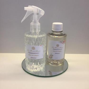Imagem de Kit Água de lençol + Refil Aroma Sândalo - Luz Divina Aromas