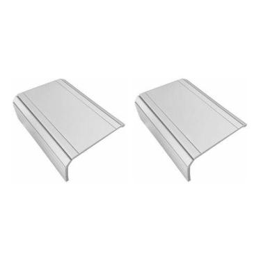 Imagem de Kit 02un Esteiras Decorativa Laqueada Apoio Sofá Lisa Branco - M A Sor