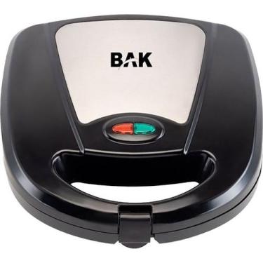 Imagem de Sanduicheira BAK 750W Preto/Cinza 110V 3EM1, 110V