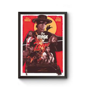 Imagem de Quadro Arte A Máscara Do Zorro Poster Moldurado - Fanarte