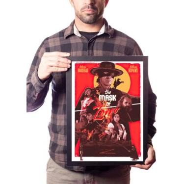 Imagem de Poster Com Moldura A3 A Máscara Do Zorro - Fanarte