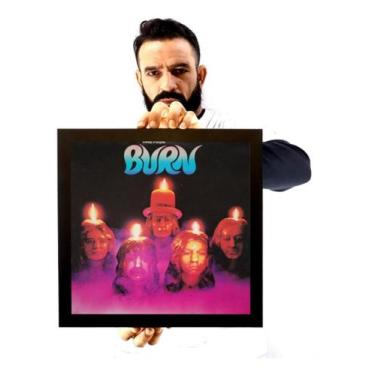 Imagem de Lindo Quadro Decorativo Capa Disco  Vinil Deep Purple Burn - Fanarte