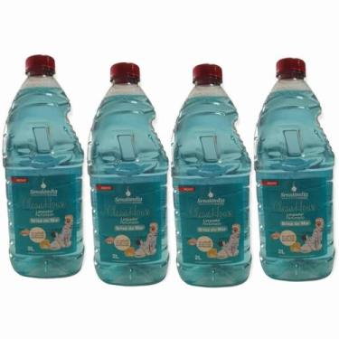 Imagem de 4 Limpador Multiuso Perfumado 2 Litros Brisa do Mar Desinfetante Conce