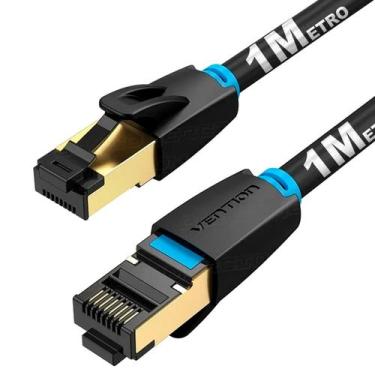 Imagem de Cabo Lan Giga Ethernet Cat 8 Deluxe Vention Um 1 Metro Ikabf