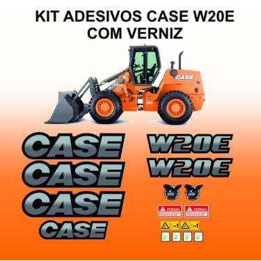 Imagem de Adesivos Pá Carregadeira Case W20E Com Verniz - MJS