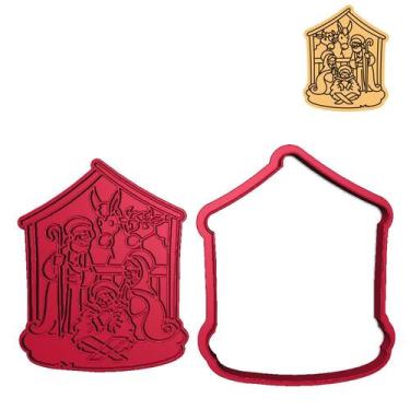 Imagem de Cortador Biscoito Natal Presépio Maria Jesus José - DOCE IMPRESSO, 11,