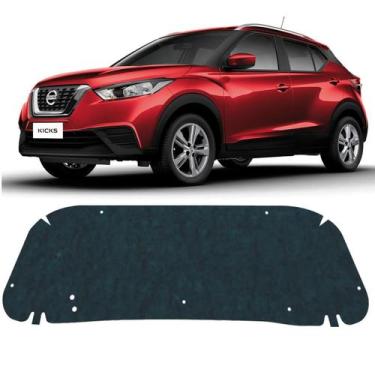 Imagem de Forro Capo Nissan Kicks 2018 a 2020 Manta Autocolante Isolante + Presi