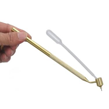 Imagem de Caneta de Pintura de Linha Fina, Aplicador de Pintura Detalhada de Escritor Fluido Inclinado, Caneta de Pintura de Linha Fina, Com Conta-gotas para Reparo de Arranhões de Chips