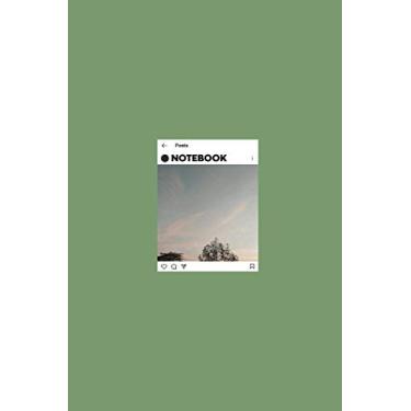 Imagem de Notebook: lined Journal- Instagram Design - Large (6 x 9 inches) - 101 Pages –Breakfast Room Green: Composition Book Perfect bound, Soft Cover - Minimal style