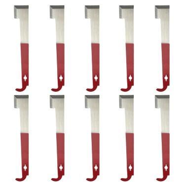 Imagem de Miokun Pacote com 10 peças de aço J Hook Bee Hive Tool Frame Lifter e raspador para apicultores
