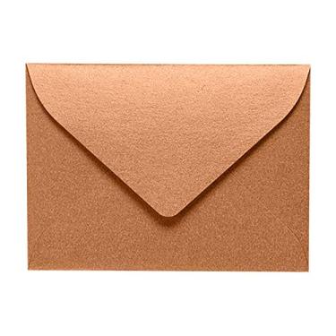 Imagem de #17 Mini Envelopes - Envelopes pequenos para vales-presente, notas, cartões de lugar, cartões dobrados - cobre metálico de 36 kg, tamanho: 2 11/16 x 3 11/16, pacote com 50 - LEVC-27-50
