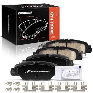 Imagem de A-Premium Conjunto de 4 pastilhas de freio a disco de cerâmica traseiras compatíveis com Mazda CX-5 CX5 2016 2017 2018 2019 2020 2021