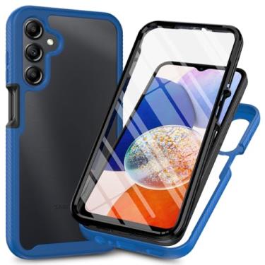 Imagem de Capa compatível com Samsung Galaxy A16 5G, capa de telefone com protetor de tela compatível com Samsung SM-A165F/DS Galaxy A16 4G / SM-A165M/DS SM-A166P/DS capa azul