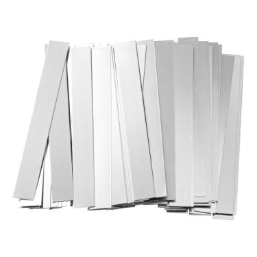 Imagem de HARFINGTON 50 tiras de níquel puro 0,15 x 6 x 50 mm 99,6% níquel sólido tiras de níquel puro para baterias de lítio, torneira de solda de níquel para bateria de célula, soldagem a ponto e solda