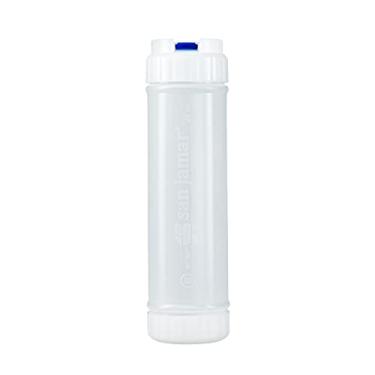 Imagem de San Jamar EZ KLEEN Garrafa de molho de plástico com válvula média para molhos grossos e temperos, 590 ml, branco, (pacote com 12)