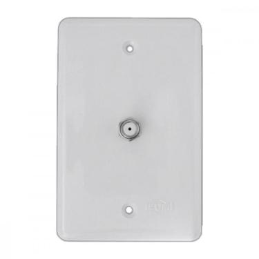 Imagem de Conjunto Ilumi Stylus Branco Com Placa Conector Tv - 2553, Branco
