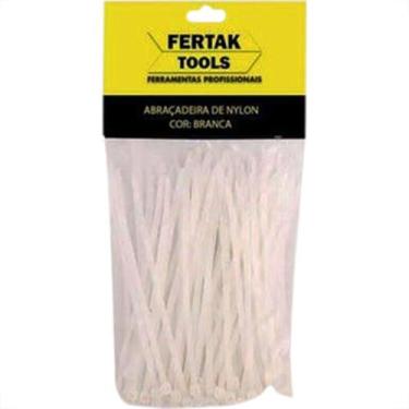 Imagem de Abracadeira Nylon Fertak 3,6X400 Branco C/100