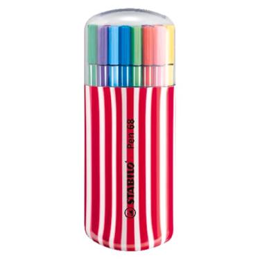 Imagem de STABILO Caneta de ponta de feltro premium 68 - Zebrui - cores sortidas, 20 peças