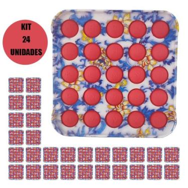 Imagem de Fidget Pop it Kit 24 Uni Aniversario Bubble Lembrancinha Festa Infanti