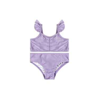 Imagem de Biquíni Infantil FPS +50 com Forro Quimby, Roxo, 1