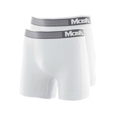 Imagem de Kit com 2 Cuecas Boxer Mash 710.01, Branco, G