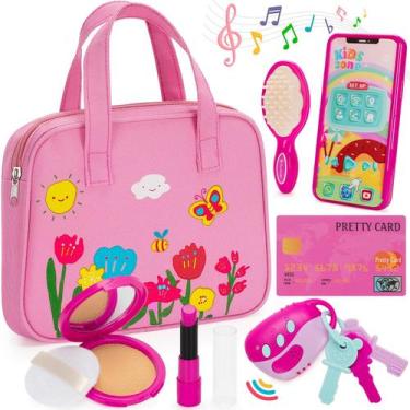 Imagem de Bolsa de Brinquedos Officygnet Play para Meninas (1 a 3 anos) com Kit 