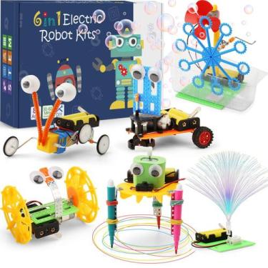 Imagem de Kit de Robótica STEM WESAYEE 6-8/8-12 Anos - 6 Robôs e Mais