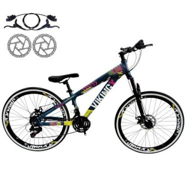 Imagem de Bicicleta Aro 26 Aluminio 21 Velocidade Vikingx Tuff 25 Freio Disco Hi