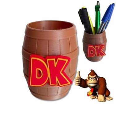 Imagem de Porta Canetas/Lápis Donkey Kong - Enfeite Mesa - Retrô - Decoração - I