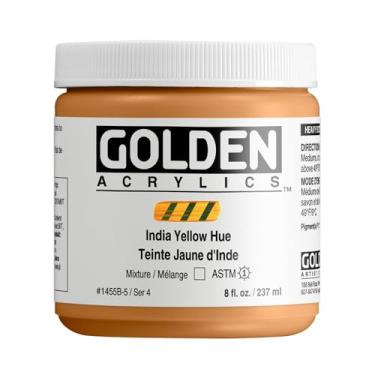 Imagem de Golden Heavy Body Historical Acrylic - Frasco de 227 g com matiz amarela indiana