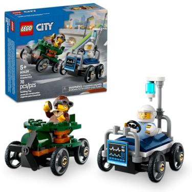 Imagem de LEGO City Great Vehicles Pack de Carros de Corrida Avião vs. Leito de Hospital 60459