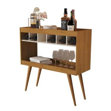 Imagem de Adega Aparador Buffet Nicho Bebidas Vinho Alto Padrão Retro - Casa Rom