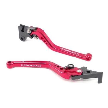 Imagem de Manete Esportivo Longo Stark Race Suzuki Yes 125 Yes125, Vermelho