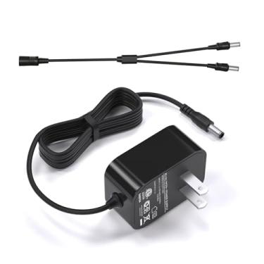 Imagem de VHBW Carregador de 5 V para Dogtra com cabo divisor, carregador SBC5V1000 de substituição para Dogtra iQ Series, YS600, 200C, 280C, EF-3000 Gold Receiver, YS300 Collar Trainer (Listado UL)