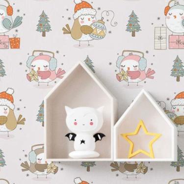 Imagem de Papel de Parede Adesivo Infantil Natal N019016 0,58x3M - Adesivo BR