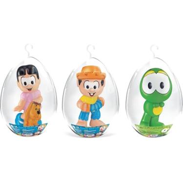 Imagem de Bonecos Chico Bento Rosinha Horaico No Ovo Md