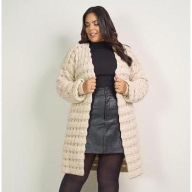 Imagem de Suéter Feminino Plus Size Tricot Premium Mousse Grosso Frio-Feminino