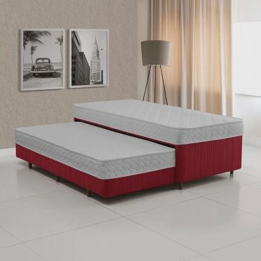 Imagem de Cama Box Conjugada Solteiro com Auxiliar