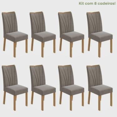 Imagem de Conjunto com 8 Cadeiras para Sala de Jantar Apogeu