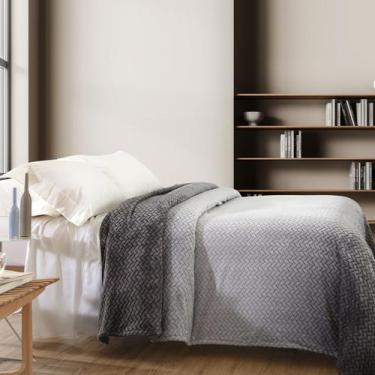 Imagem de Cobertor King LK Luxo Jolitex 3SJ 2,20x2,4m Cinza Degradê