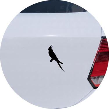 Imagem de Adesivo de Carro Ave Calopsita - Cor Preto - Melhor Adesivo, Preto