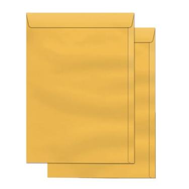 Imagem de Envelope A4 22 X 32 cm Pardo Kraft 229 x 324 mm 100 Unidades Volunder (Amarelo)