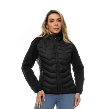 Imagem de Jaqueta Feminina Nyllon Com Moletom Crocker - 50382-Feminino