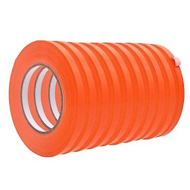 Imagem de WOD BSTC22PVC Laranja Pacote com 10, Fita Seladora de Saco de Poli - 1,27 cm x 180 m. Para Codificação de Cores Idade de Perecíveis, Armazenamento de Alimentos, Embalagem, Envelhecimento e Selagem de