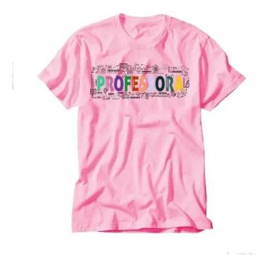 Imagem de Camiseta Professores Educação Pedagogia Escola Camisa Rosa - loja dink