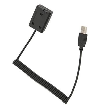 Imagem de Pacote de Bateria Fictícia para Câmera DigitalCom Fio de Mola, Plugue de Porta USB para Fonte de Alimentação, Decodificador Completo, Proteção contra