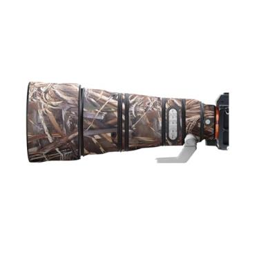 Imagem de Capa de lente para Sony FE 300 mm F/2.8 GM OSS camuflagem capa de proteção para lente de câmera (cor #camuflagem de grama murcha - à prova d'água) capa de chuva